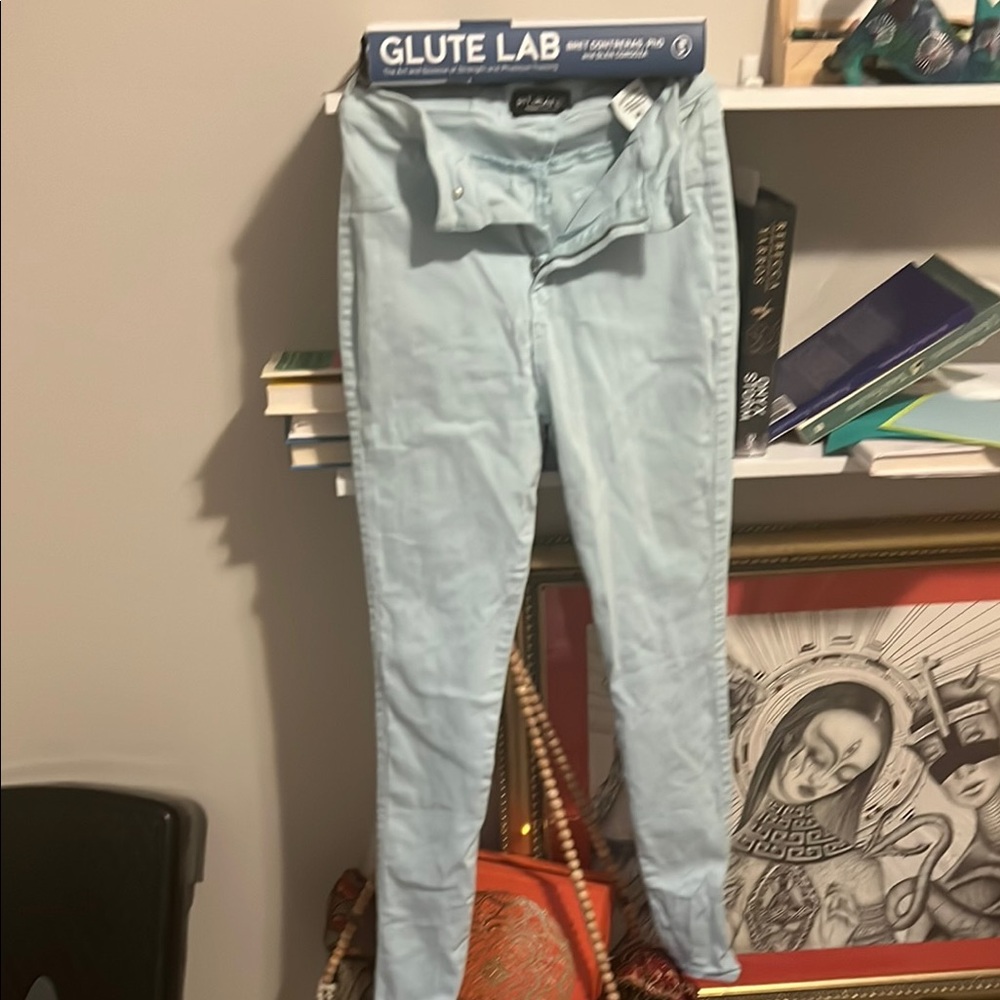 FITJEANS Women's High Rise Jeans - Light Blue